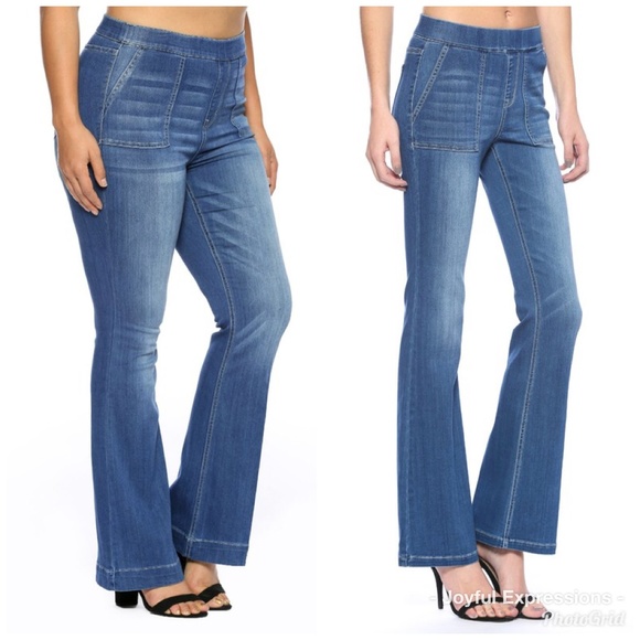 Cello Jeans | Medium Wash Nwt Cello Flare Pull On Jeans | Poshmark